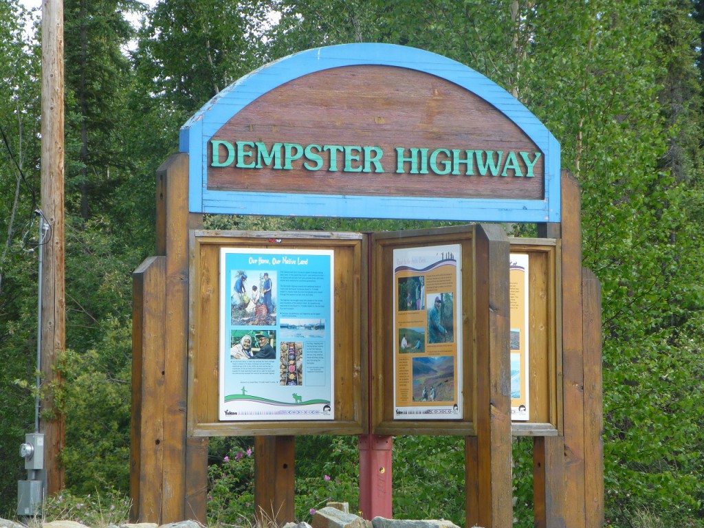 1472 km bis wir zurueck sind vom "Dempster"